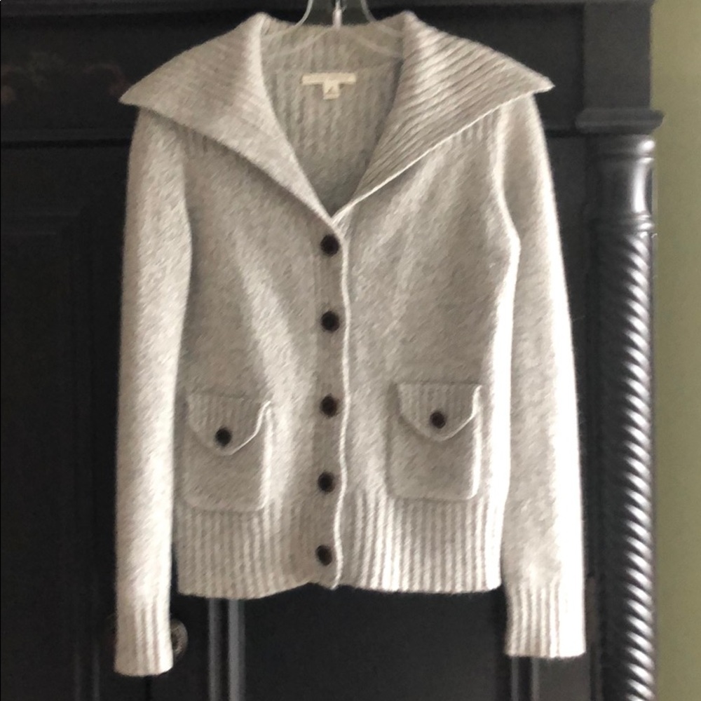 Banana republic gray/cream Sweater